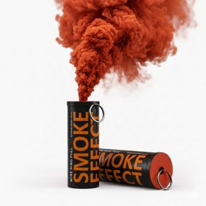 Two Pack Orange Ring Pull Smoke Grenades