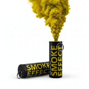 Two Pack Yellow Ring Pull Smoke Grenades