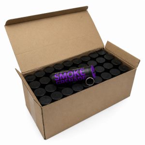 50 Purple Ring Pull Smoke Grenades